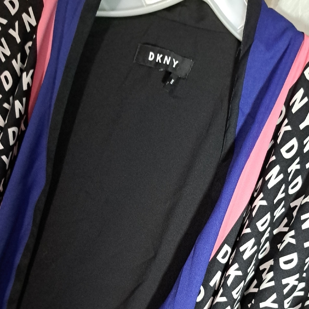 Dkny Black And Multicolor Patterned Vest - image 2
